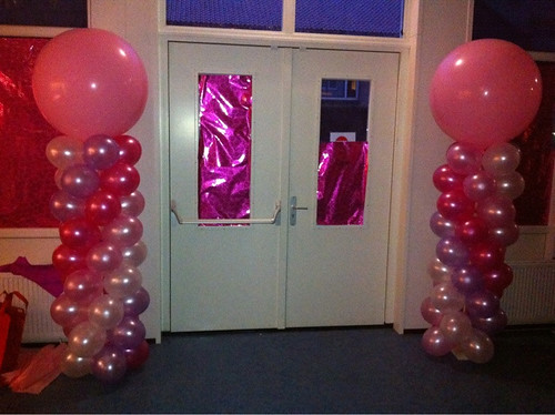  Ballonpilaar Breed Rond Cosmicus College Rotterdam