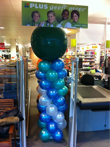  Ballonpilaar Breed Rond Plus Supermarkt Rotterdam Overschie