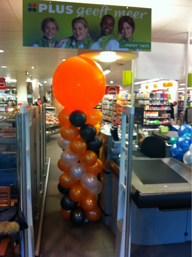  Ballonpilaar Breed Rond Plus Supermarkt Rotterdam Overschie