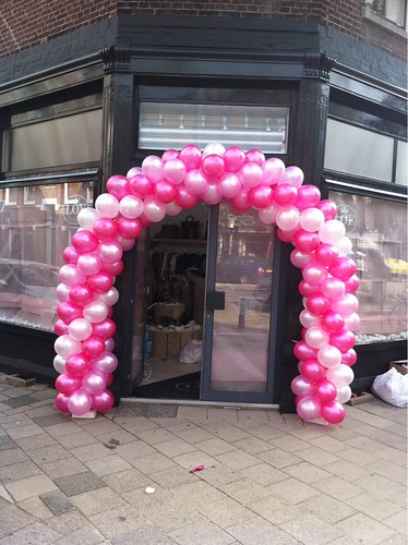  Ballonboog 6m Roze Fuchsia En Wit Lof Fashion Rotterdam