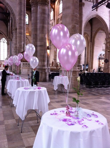  Tafeldecoratie 3ballonnen Grote Kerk Rotterdam