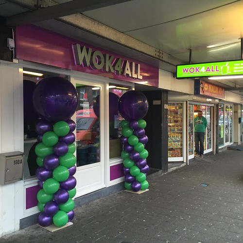  Ballonpilaar Breed Rond Opening Wok4all Groene Hilledijk Rotterdam