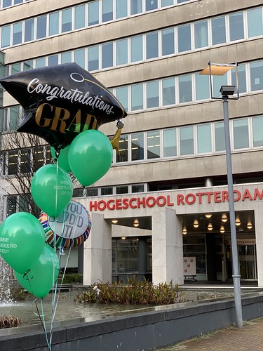  Ballonboeket Geslaagd Hoge School Rotterdam Rotterdamse Ballonnen