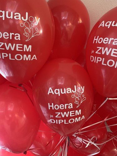  Heliumballonnen Zwemdiploma Zwembad Ijsselmonde Rotterdam