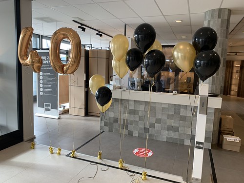  Folieballon Cijfer 40 Tafeldecoratie 6ballonnen Gronddecoratie Asto Keukens Rotterdam