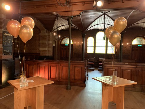  Tafeldecoratie 3ballonnen Chrome Goud Debatpodium Arminius Rotterdam