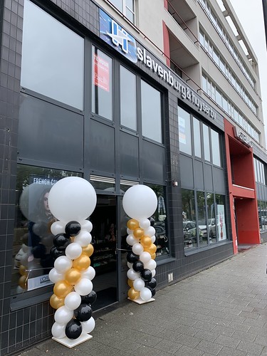  Ballonpilaar Breed Rond Kapsalon L Matena Vaste Land Rotterdam