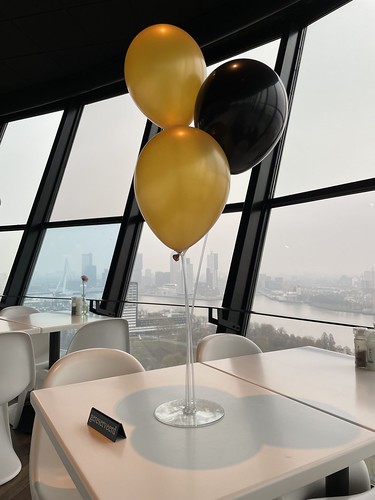  Tafeldecoratie 3ballonnen Zonder Helium Opening Panorama Restaurant <a href='http://www.rotterdamsballonnenbedrijf.nl/plaatsen/euromast' class='w3-text-indigo'>Euromast</a> Rotterdam