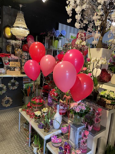  Tafeldecoratie 3ballonnen Valentijnsdag Flowerstyle Rotterdam