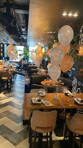  Tafeldecoratie 5ballonnen Brunch Tne Oysterclub Rotterdam