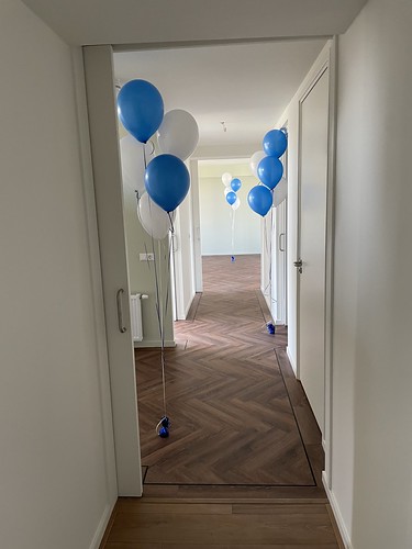  Tafeldecoratie 5ballonnen Gronddecoratie Modelwoning Termaat Huis Rotterdam