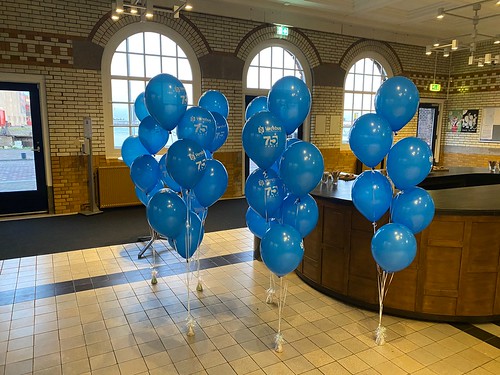  Tafeldecoratie 6ballonnen Gronddecoratie Bedrukt <a href='http://www.rotterdamsballonnenbedrijf.nl/plaatsen/rdm' class='w3-text-indigo'>RDM</a> Centre Of Expertise Droogdok Rotterdam