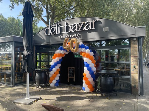  Ballonboog 6m Folieballon Cijfer 40 Verjaardag Deli <a href='http://www.rotterdamsballonnenbedrijf.nl/plaatsen/bazar' class='w3-text-indigo'>Bazar</a> Rotterdam