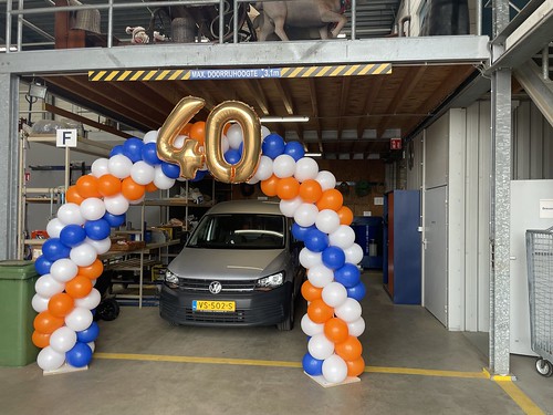  Ballonboog 6m Folieballon Cijfer 40 Verjaardag Lekkerkerker Rotterdam