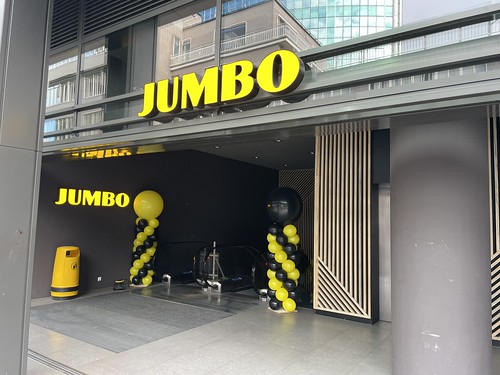  Ballonpilaar Jubileum Jumbo Supermarkt 1 Jaar Jubileum <a href='http://www.rotterdamsballonnenbedrijf.nl/plaatsen/koopgoot' class='w3-text-indigo'>Koopgoot</a> Rotterdam