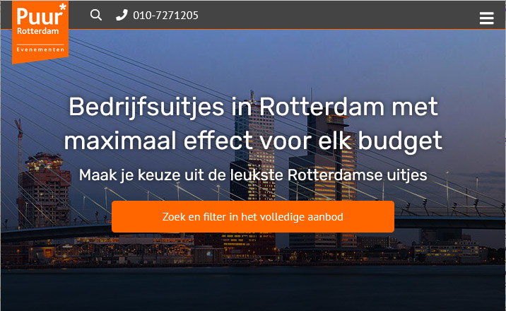 Bedrijfsuitjes Puur Rotterdam