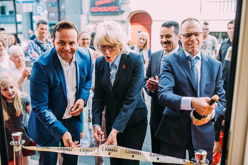 Store Opening with Opening Ribbon